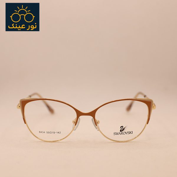 عینک فلزی طبی برند سواروسکی (Swarovski) مدل ویفرکت کد 012
