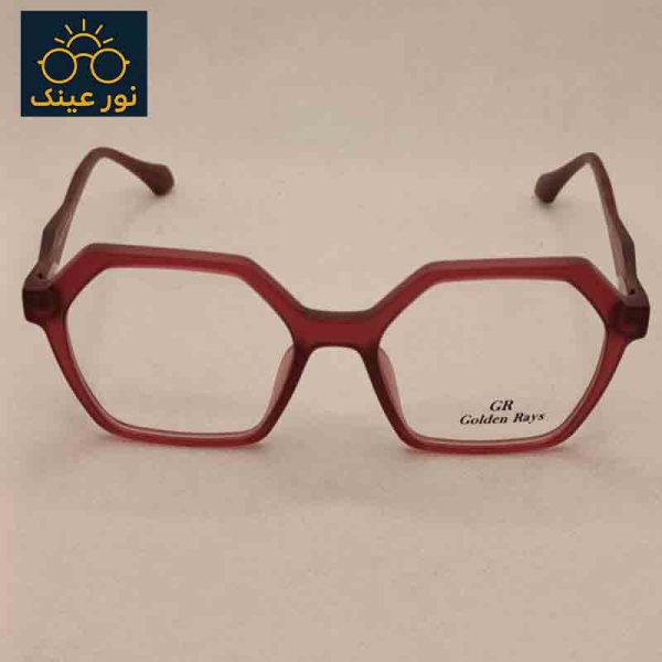 عینک طبی زنانه برند Golden Rays مدل چند ضلعی کد 7128 RB