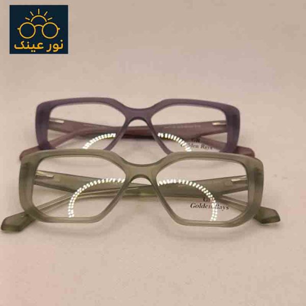 عینک طبی زنانه برند Golden Rays مدل ویفر کت گربه ای کد 7128 RB
